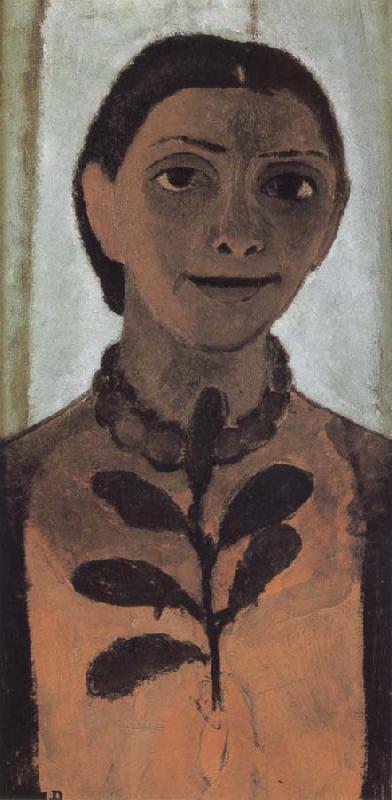 Paula Modersohn-Becker Self-portrait with Amber Necklace oil painting image